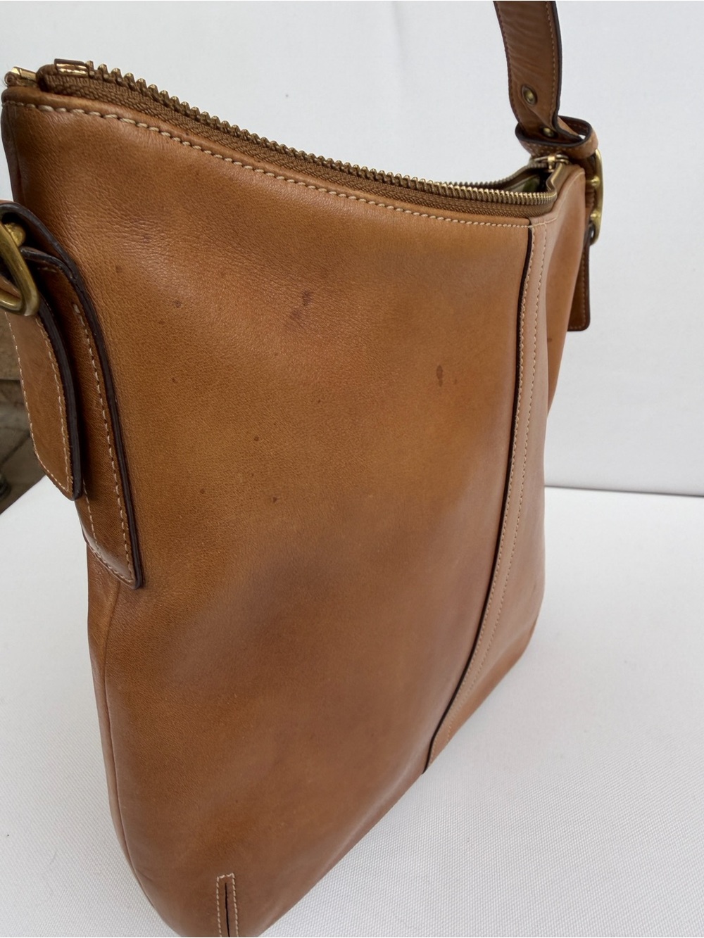 Coach Y2K Legacy Leather Shoulder Bag Tan Brown Bucket Crossbody Vintage 9328 - Picture 13 of 14